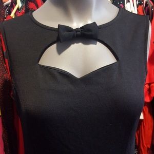 Black Pin Up Bow Dress
